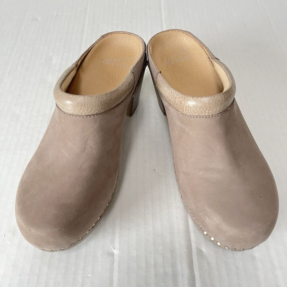 Dansko Sammy Clogs Womens Slip On Comfort Open Heel Casual Shoes Nubuck Leather - Picture 13 of 13